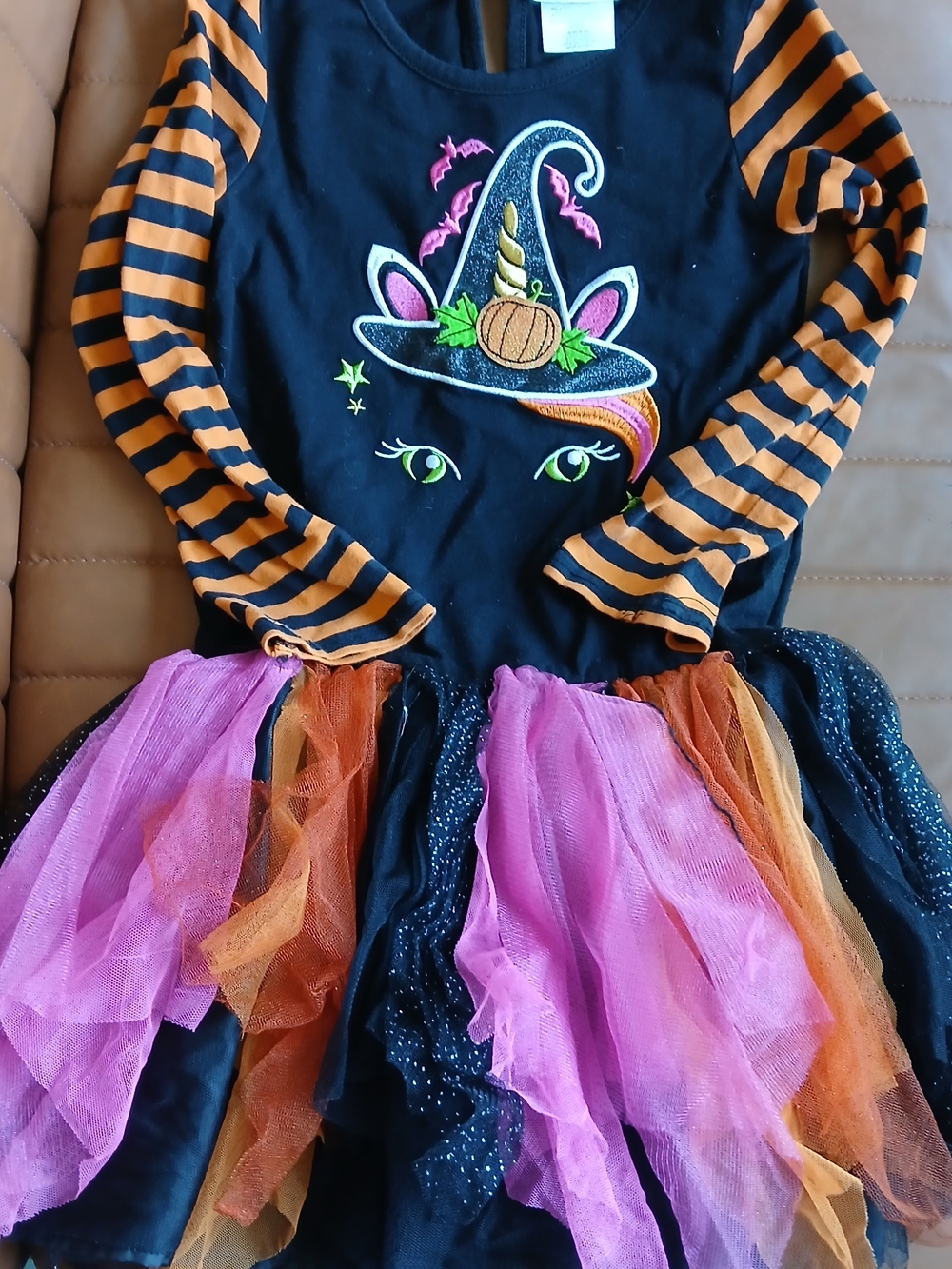 Emily Rose Toddler Girls HALLOWEEN Cat Witch Tutu Dress, SIZE 6 [EUC]
